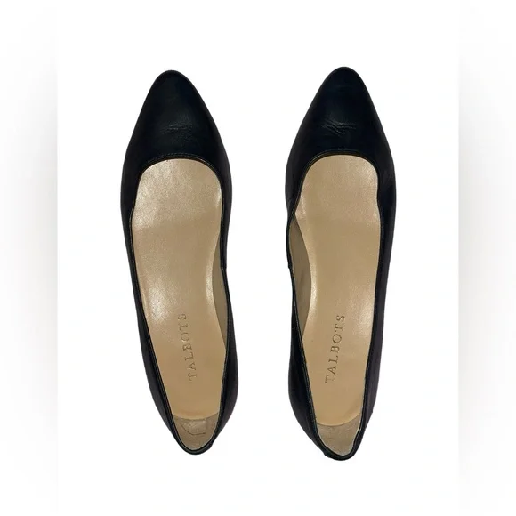 Talbots Black Flats Ballet Shoes Size 7M - Picture 2 of 6